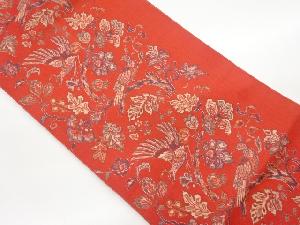 花鳥模様織出し名古屋帯